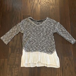 Small Shirt Black and White barely worn